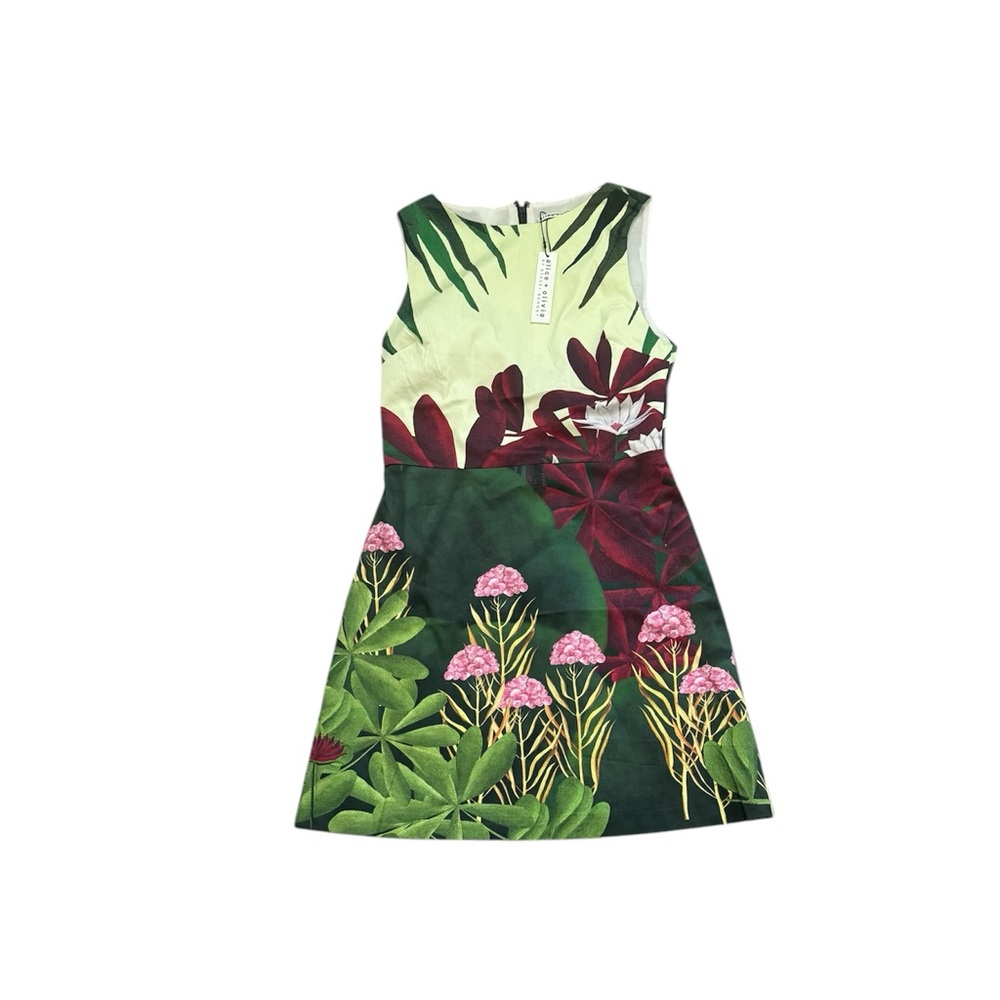 Alice + Olivia Tropical A-line Dress New